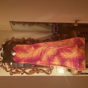 Red & Yellow Sexy Sun Dress